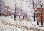 snow boulevard de clichy pa ris Paul Signac